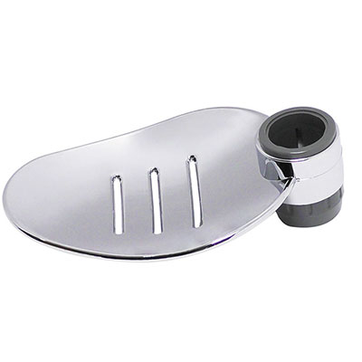 WIRQUIN - Porte-savon pour barre de douche - chromé - ø 25mm