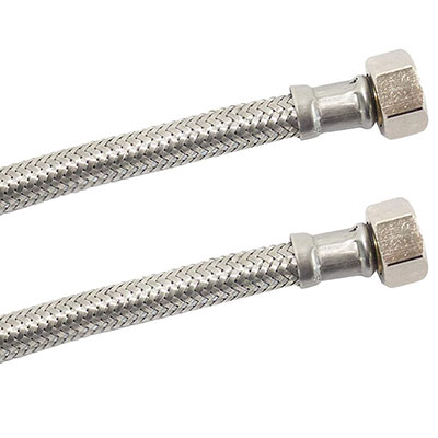 BOUTTE - Flexible sanitaire femelle/femelle 12x17 - ø 8mm x L.15cm