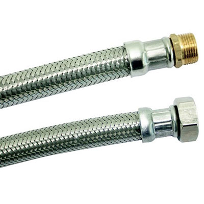 BOUTTE - Flexible sanitaire mâle/femelle 12x17 - ø 8mm x L. 30cm