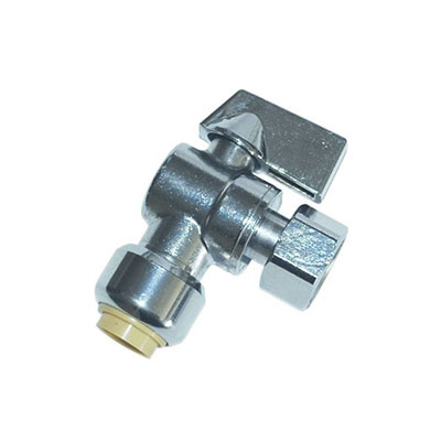 BOUTTE - Robinet WC équerre chromé à écrou mobile femelle 12 x 17 TOUTUB ø16mm