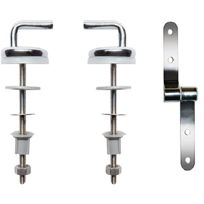 WIRQUIN - Kit de fixation pour wc - chromé