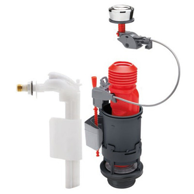 WIRQUIN - Pack mécanisme de wc MW² double chasse à câble + robinet flotteur NF