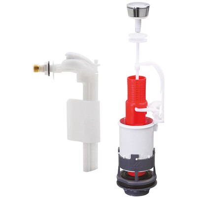 WIRQUIN - Pack mécanisme de wc simple chasse MP + robinet flotteur F90 NF