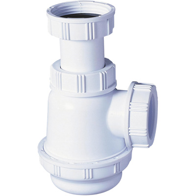 WIRQUIN - Siphon réglable pour lavabo ø32 x H. 107 - 152 mm