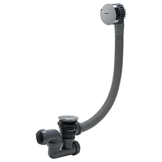 WIRQUIN - Pack vidage pour baignoire ø40mm avec trop plein et un siphon orientable