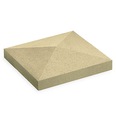 Chapeau pointe diamant pour poteau - périgord - Ep. 5.5/9 x l. 40 x L. 40cm