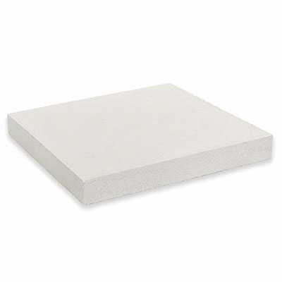 Chaperon plat pour poteau - blanc - Ep. 4 x l. 27.5 x L. 50cm