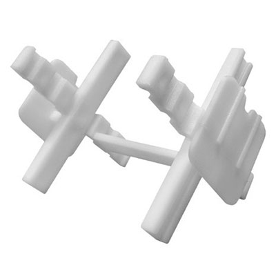 Croisillon pour brique de verre 80mm - blanc - vendu à l'unité