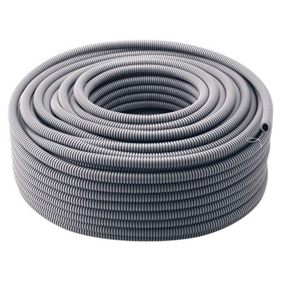 Gaine ICTA avec tire-fils - gris - ø 25mm x L. 50m