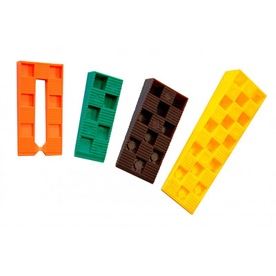 EDMA - Assortiment cales crantées Long. 80 et 150mm - vendu par 245