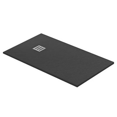 Receveur de douche QUARTZ - noir - Ep. 3 x l. 80 x L. 120cm