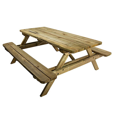 Table pique-nique FOREST l. 160 x L. 180 x H. 74 cm