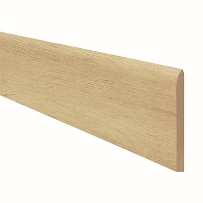 Plinthe angles arrondis en pin classe 4 -section 7 x 100mm x L. 2m