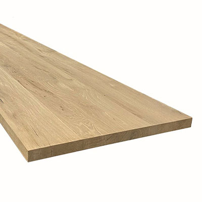 Plan de travail massif chêne Ep. 26 x l. 650mm x L. 3m