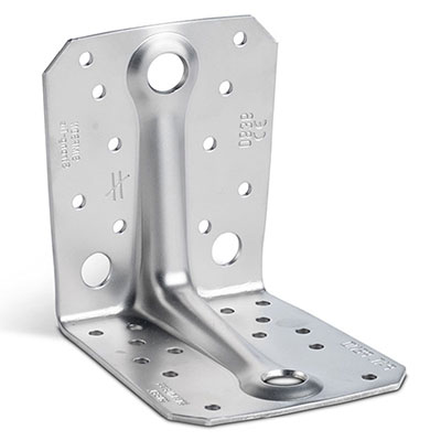 ALUSINAN - Equerre renforcée inox A4 Ep. 2.5 x l. 90 x L. 105 x H. 105mm