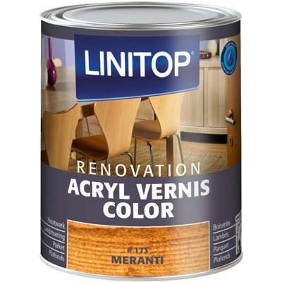 LINITOP® - Acryl vernis color - méranti - 0.75L