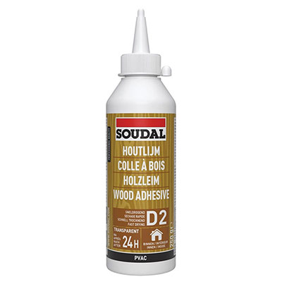 SOUDAL - Colle à bois 64A - blanc - 250g