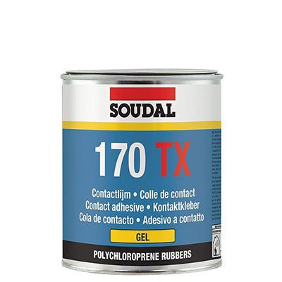 SOUDAL - Colle de contact néoprène 170TX - jaune - 750ml