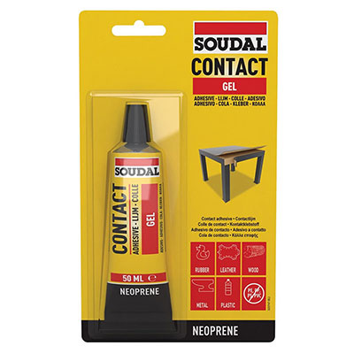 SOUDAL - Colle de contact néoprène 46A gel - jaune - 50ml
