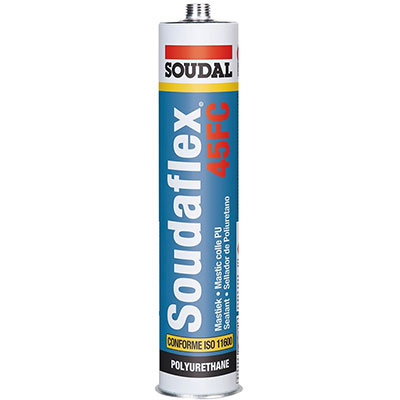 SOUDAL - Mastic-colle Soudaflex 45FC - noir - 300ml