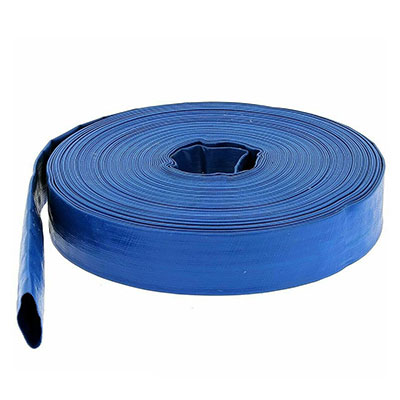 Tuyau de refoulement plat - bleu - vendu par 5m