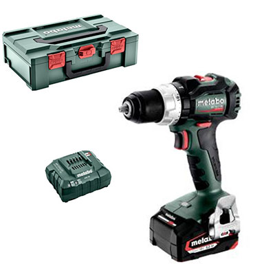 METABO - Perceuse-visseuse sans fil BS 18 LT BL + 1 batterie LiPOWER (18 V/5,2 Ah) + 1 chargeur - en coffret