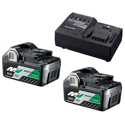 HIKOKI - Set de 2 batteries Multivolt 36-18V + chargeur