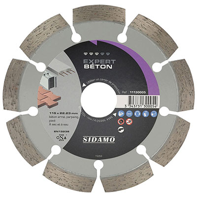 SIDAMO - Disque diamant Expert Béton ø 115mm