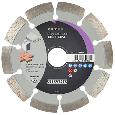 SIDAMO - Disque diamant Expert Béton ø 125mm