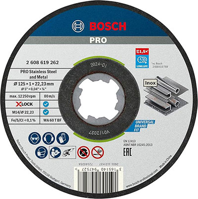 BOSCH - Disque à tronçonner Pro X Lock ø125mm
