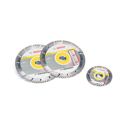 BOSCH - Kit 2 disques diamant Pro Universal ø 230 mm + 1 disque diamant XLock ø 125 mm