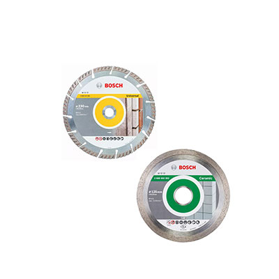 BOSCH - Set disque diamant + 1 disque céramic Pro ø 125mm