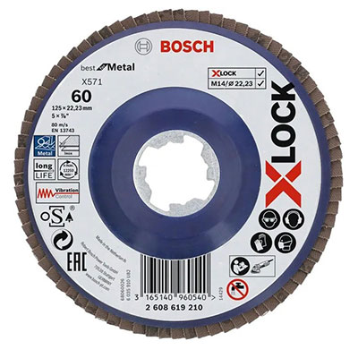 BOSCH - Disque lamelle X lock ø125mm