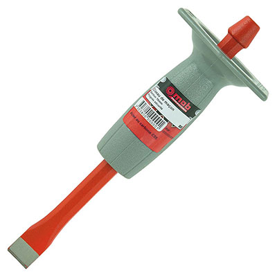 MOB - Ciseau de maçon Long. 30cm taillant 1.6cm + pare-coups