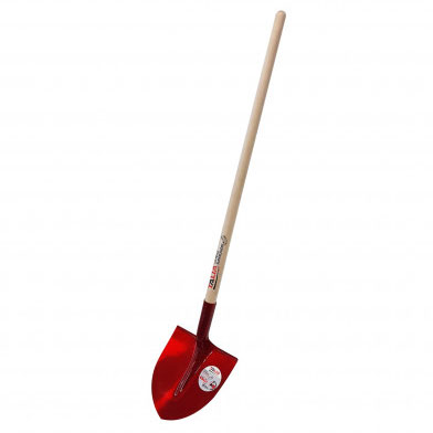 TALIAPLAST - Pelle ronde bout pointu acier l.27 x l. 27 cm + manche en bois