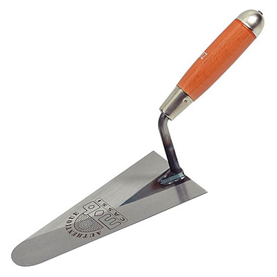 MOB - Truelle italienne ronde acier manche bois Long. 22cm soie ø 10mm