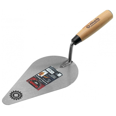 MOB OUTILLAGE - Truelle américaine ronde acier manche en bois Long. 13cm soie ø10mm