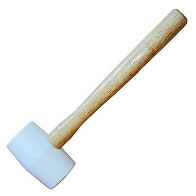 Maillet caoutchouc - blanc - ø 60 x L. 300mm