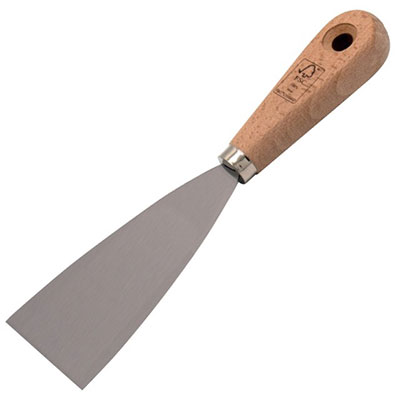NESPOLI - Couteau de peintre acier manche bois Long. 7cm