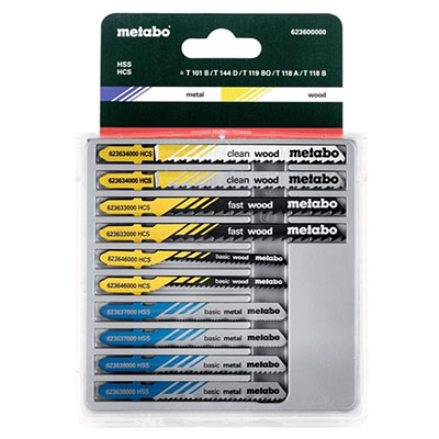 METABO - Coffret de 10 lames de scie sauteuse