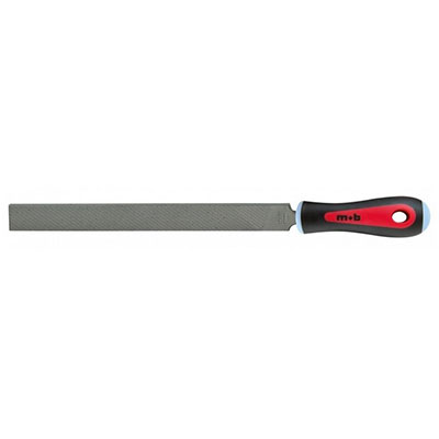 MOB - Lime plate bâtarde section 5 x 200mm + manche bi-matière