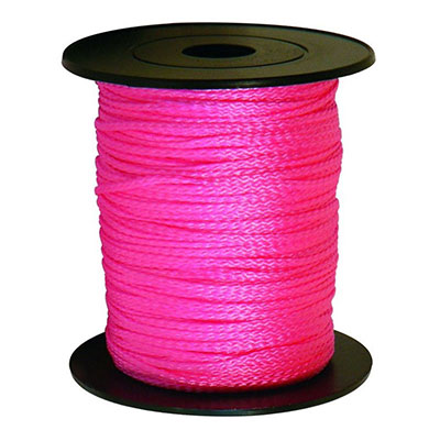 TALIAPLAST - Cordeau - rose fluo  - fil tressé polypropylène ø 2.5mm x L. 200m