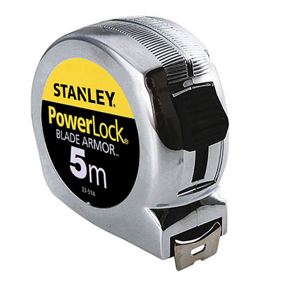 STANLEY - Mètre ruban PowerLock® Blade Armor l. 25mm x L. 5m