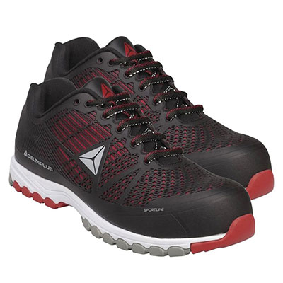 DELTA PLUS - Basket de sécurité DELTA SPORT S1P SRC - noir et rouge - taille 41