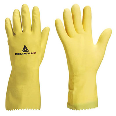 DELTA PLUS - Gants PICAFLOR VE240 latex - jaune - taille 9