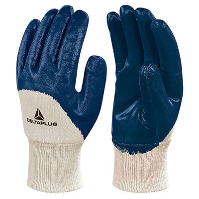 DELTA PLUS - Gants NI150 - bleu et beige - taille 10 - vendu par 12