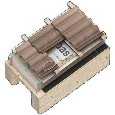 ROTHO BLAAS - Point d'ancrage pour toiture en bois et béton - acier inoxydable