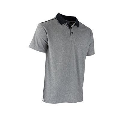 LMA - Polo manches courtes BIOTOPE - gris chiné - taille M