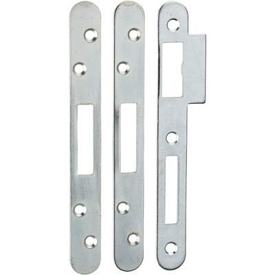 THIRARD - Lot de 3 gâches plates  20 mm à bouts ronds pour pênes rectangulaires