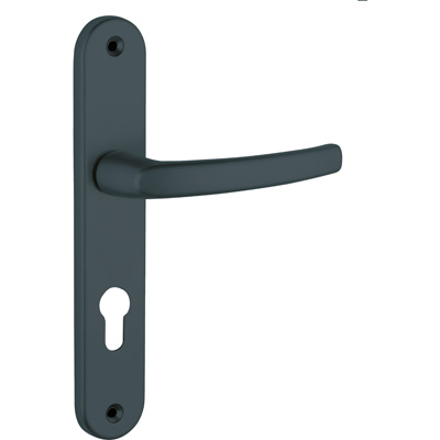 THIRARD - Ensemble de poignées clé I - modèle SULTANE - Gris anthracite - entraxe 195 mm